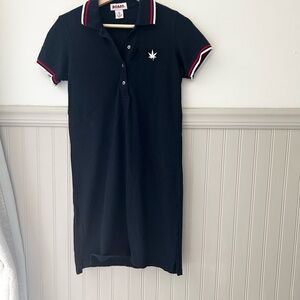 BOAST Small Navy Red White Blue Polo Tennis Dress